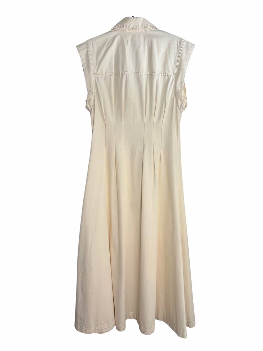 Veronica Beard Ruben Button-Front Midi Dress with Structured Waist - Picture 5 of 11